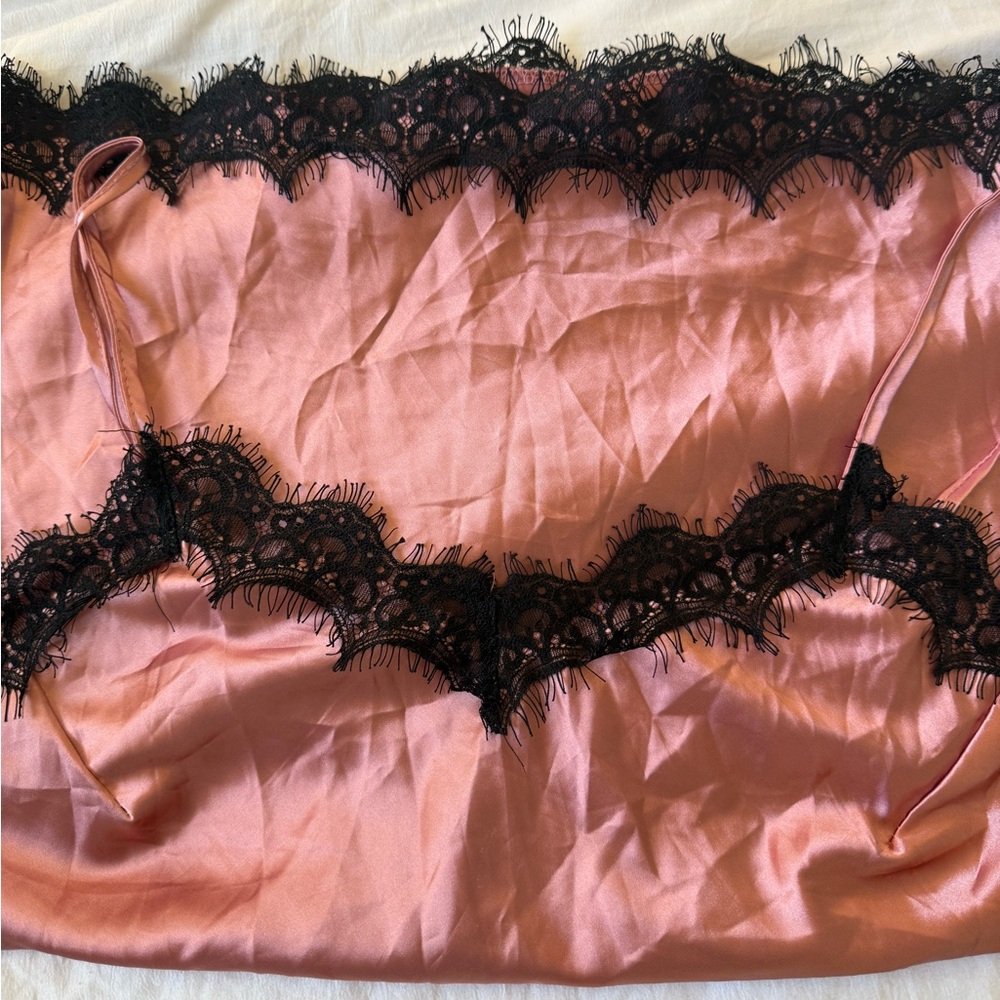 Pink Lace Trim Camisole - Picture 3 of 3